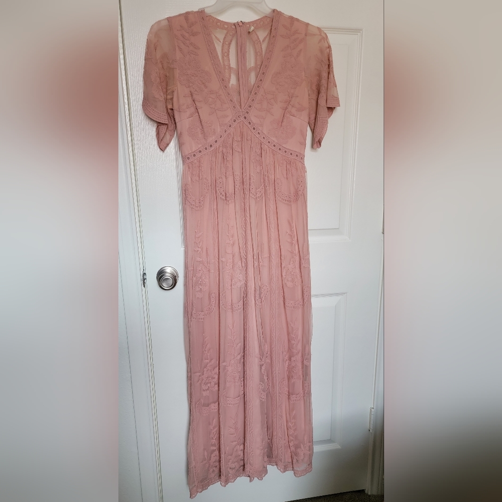 Pinkblush Lace Maxi Dress